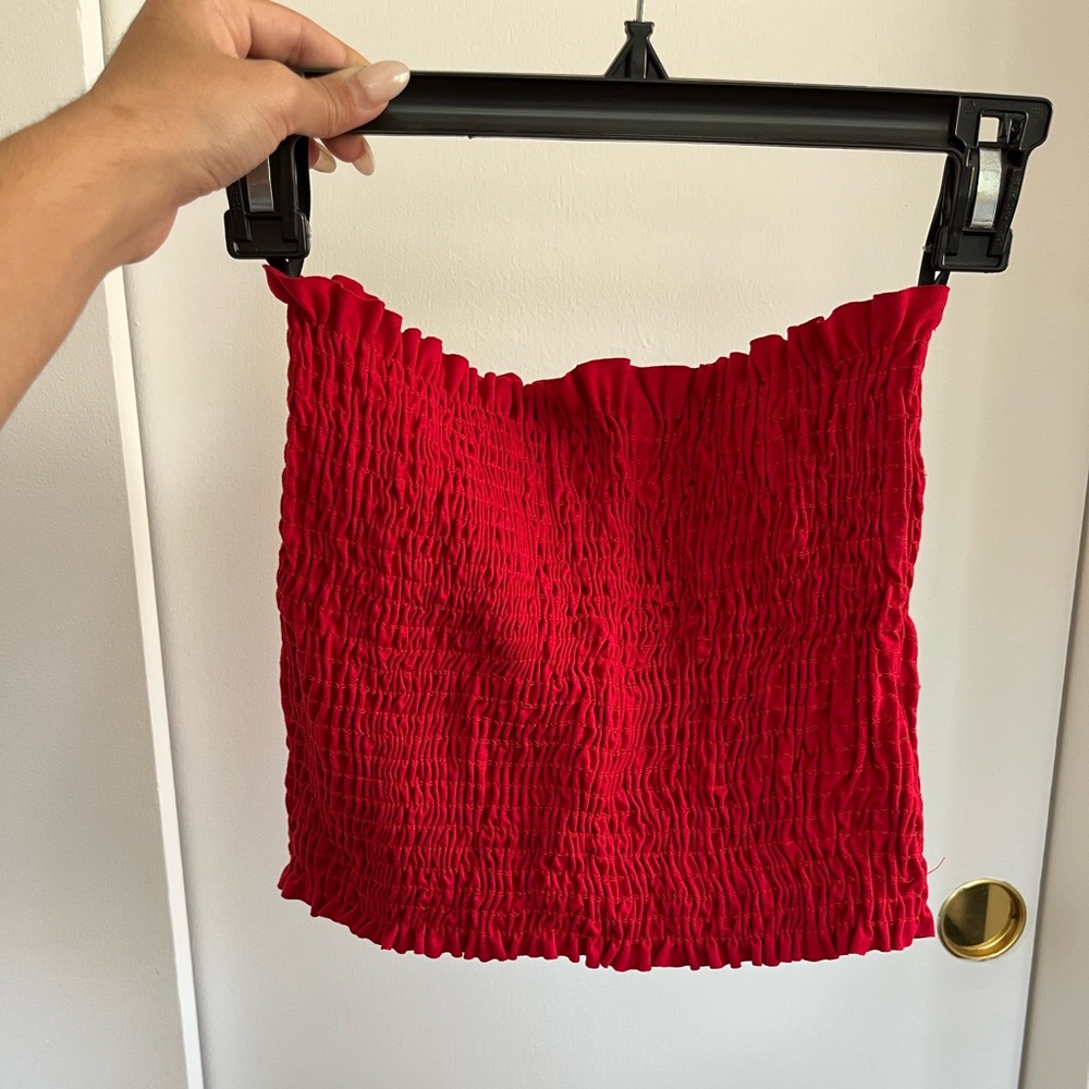 Red Crop Top